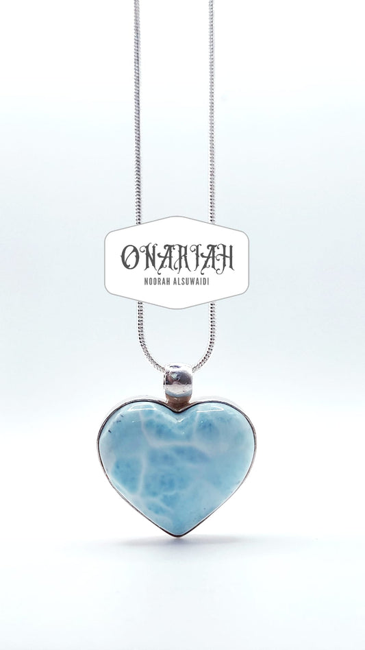 Heart Larimar Pendant