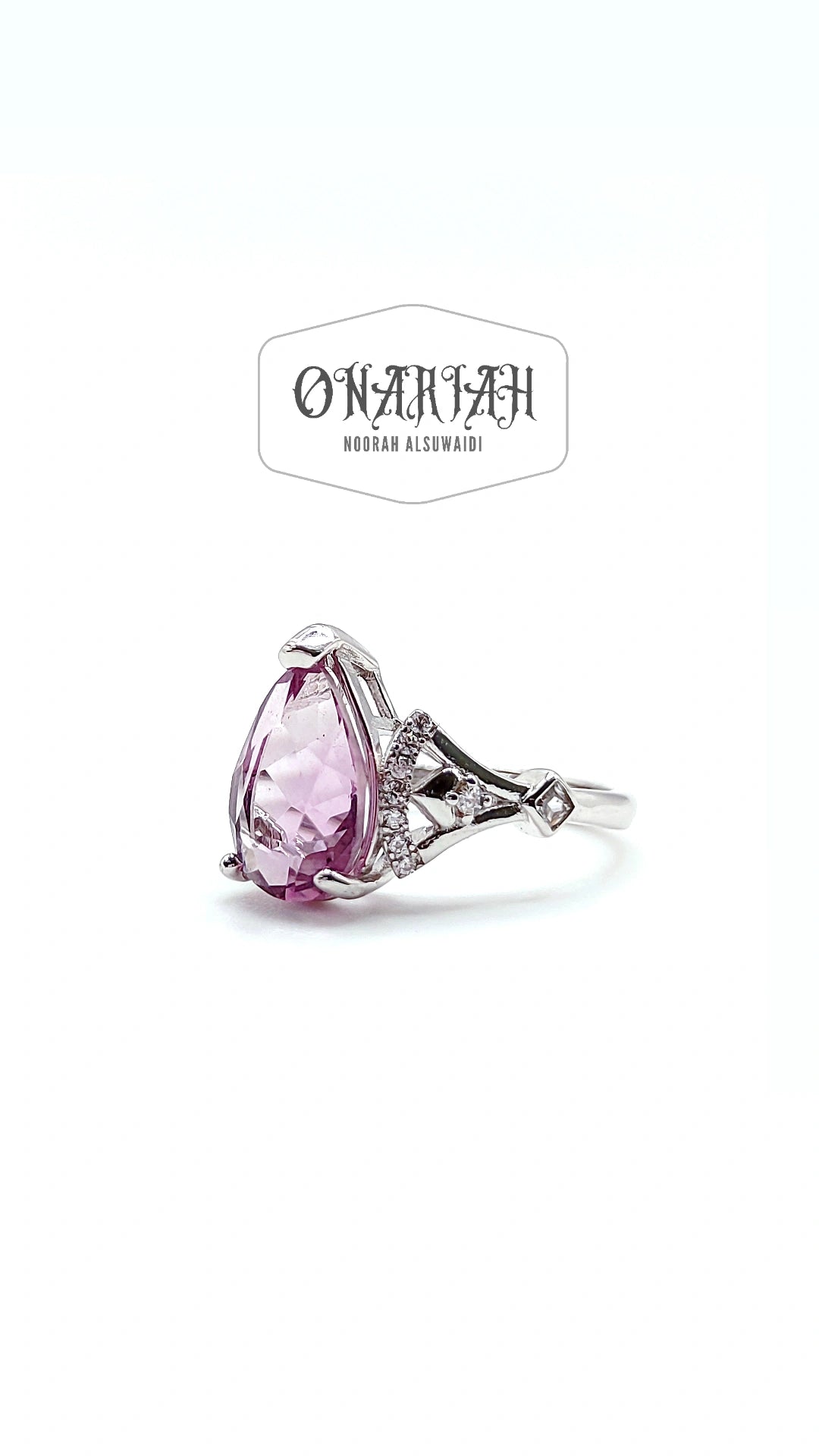 Pear Fluorite Ring