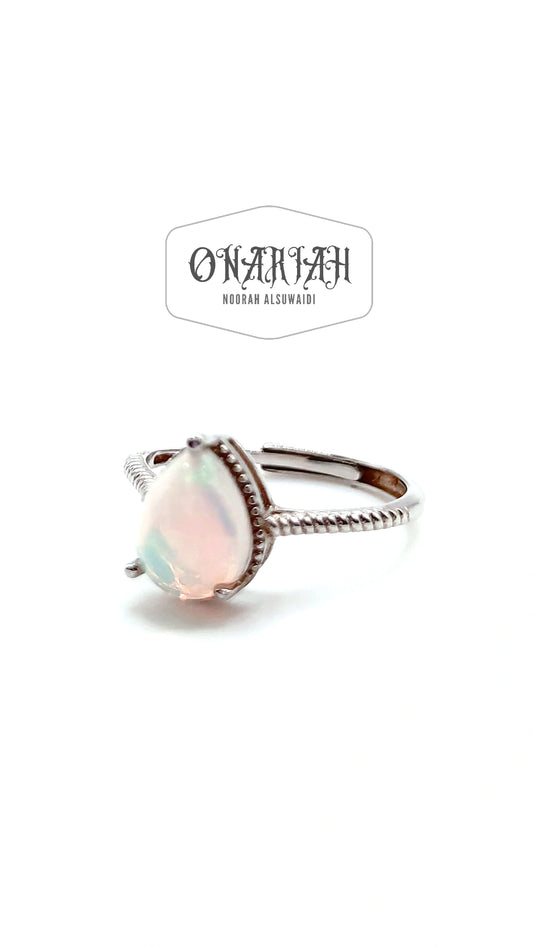 Pear Opal Ring