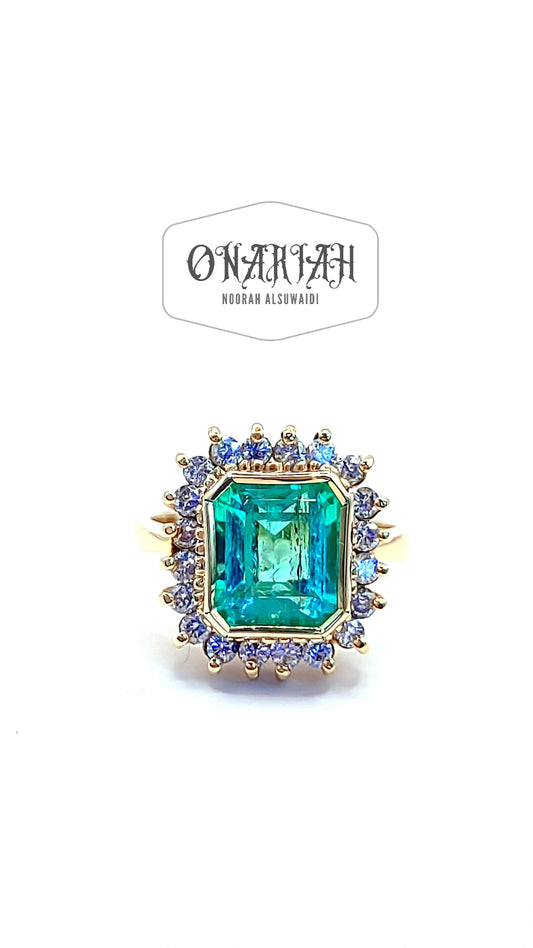 Certified Colombian Emerald Ring