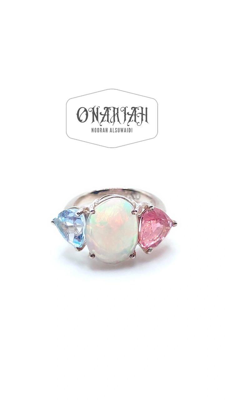 Opal Trillion Ring