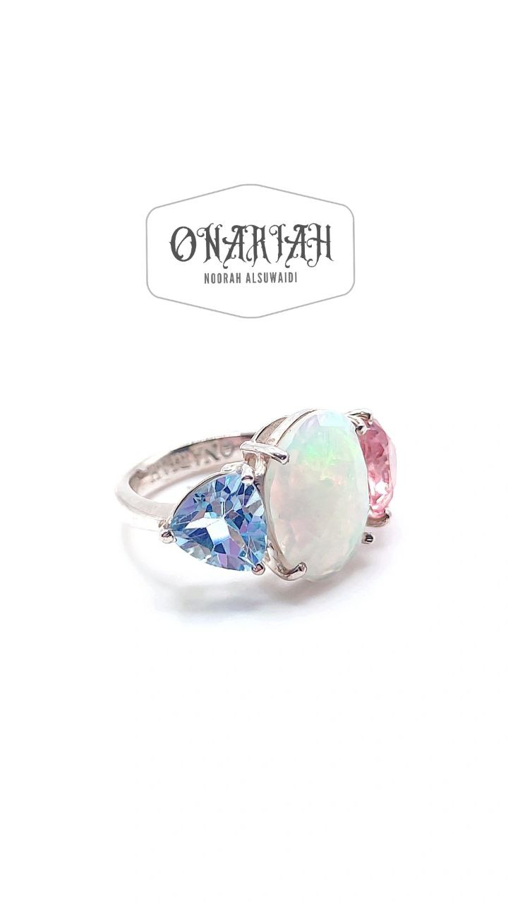 Opal Trillion Ring